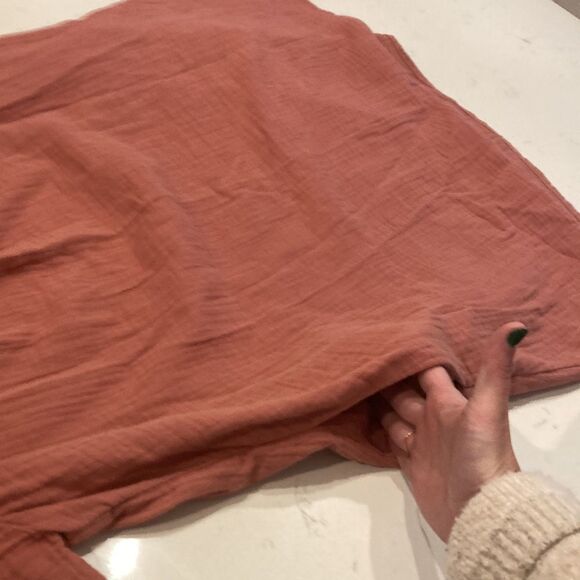 Madewell 100% Cotton Gauze Lightspun Butterfly Square Neck Mini Pink Dress Sz XS - Picture 8 of 8